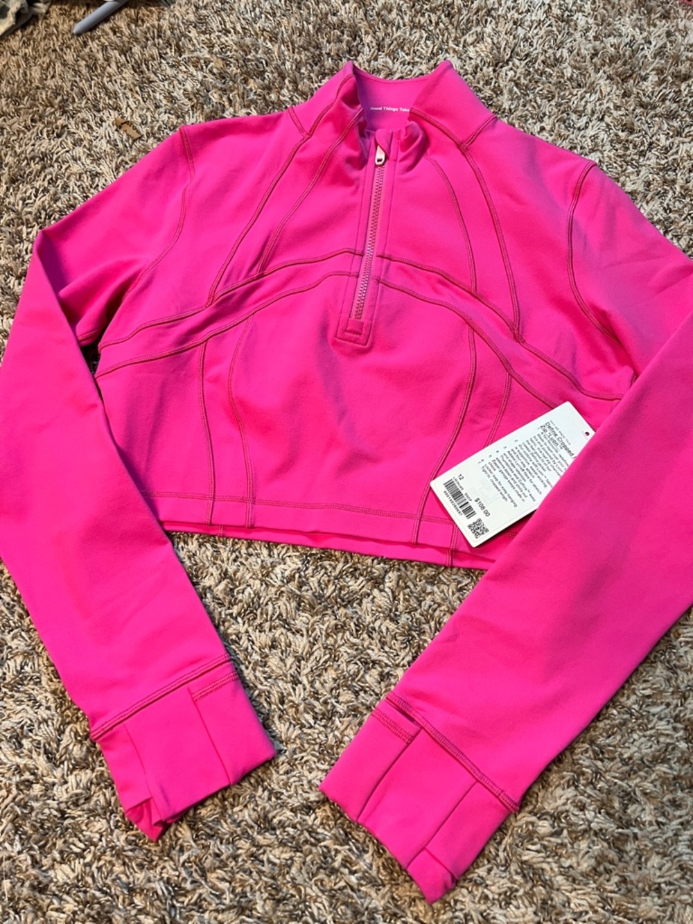 Lululemon Define Cropped Half Zip *Luon Sonic Pink - Picture 2 of 8